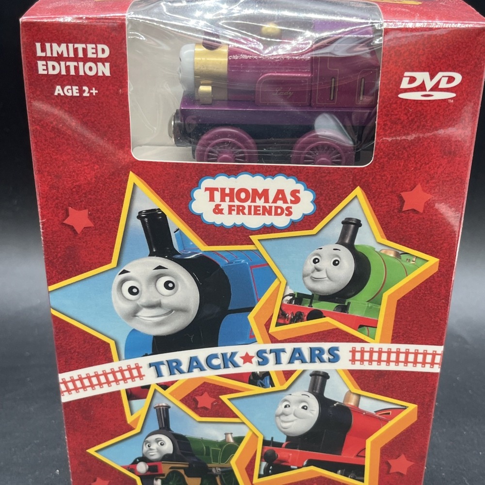 NEW Sealed Thomas Wooden Railway TRACK STARS DVD Bonus Pack LADY Train  2006 Nos